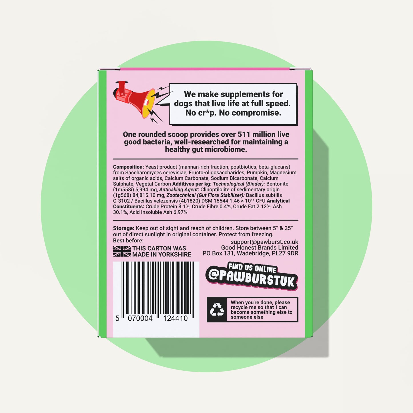 Daily Probiotic & Digestion Supplement for Dogs